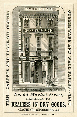 Spangler and Rich, Dealers in Dry Goods, Marietta, Pennsylvania
