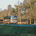 Simmonds Coaches convoy at Barton Mills - 16 Jan 1994