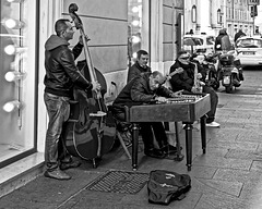 The street musicians in Rome