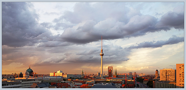 Evening clouds over Berlin