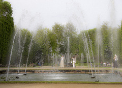 Vue impressionniste sur les jardins de Versailles