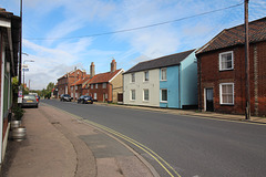Broad Street Bungay from the corner of Scales Street