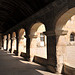 La galerie du cloître de l'abbaye du Moncel