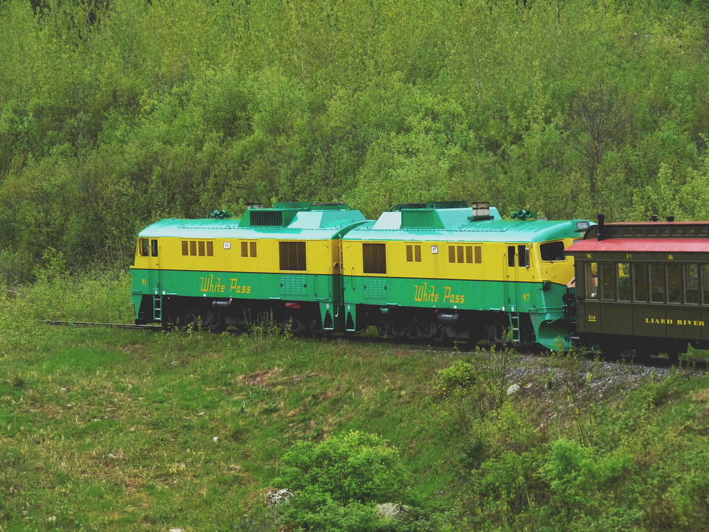 White Pass And Yukon Railroad Train Near Skagway