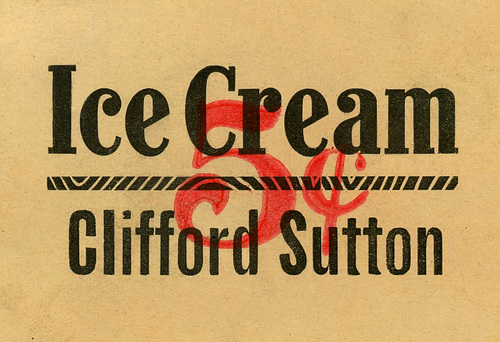 Ice Cream, Clifford Sutton, 5¢