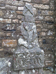 bovey tracey church, devon , thistle on  c17 tomb of maria forbes +1655 (7)
