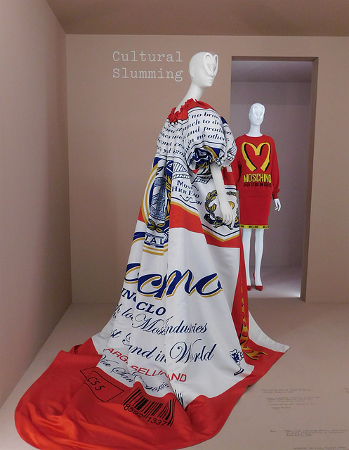 Cape by the House of Moschino in the Metropolitan Museum of Art, August 2019