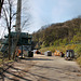 Cuno-Kraftwerk, ehemaliger Kohlenlagerplatz am Schornstein (Herdecke) / 11.04.2022