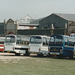 Line up of coaches at St. Helier - 4 Sep 1999