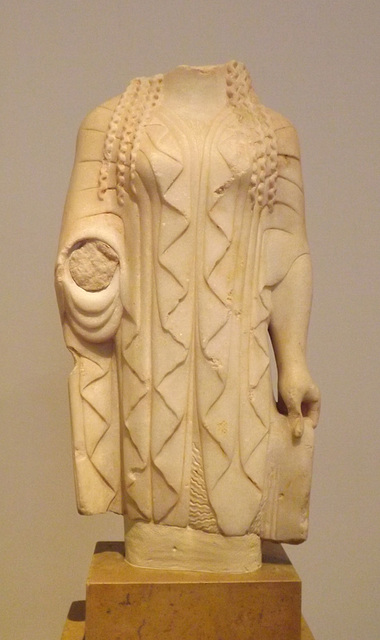 Kore found in Eleusis in the National Archaeological Museum of Athens, May 2014