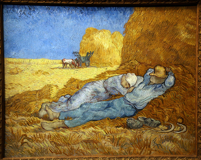 La Sieste - Huile sur toile de Vincent Van Gogh