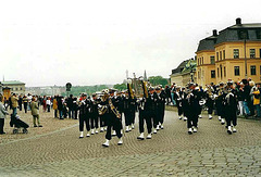 Wachaufzug zum Schloß von Stockholm