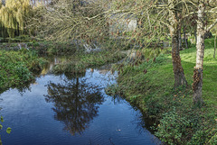 La tête à l'envers.