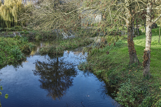 La tête à l'envers.