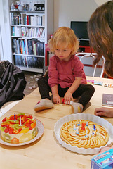 Deux gâteaux pour ses deux ans