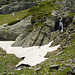 Bulgaria, Tiny Waterfall and Remnants of Snow in the "Rila Lakes" Circus