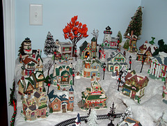 Christmas village left side