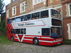 DSCF9278 Youngs K5 YCC (LX03 BWD, PHE 692) at Bury St. Edmunds Railway Station - 18 Aug 2017