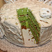 Surprise!  St. Patrick's green:))    A Key Lime 3-layer confection... your slice is next...:)