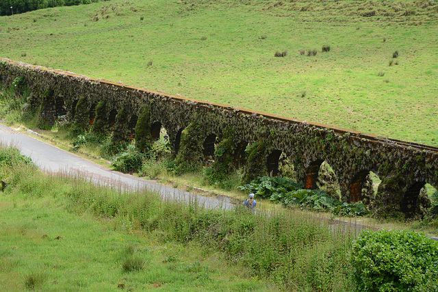 Azores, Island of San Miguel, Coal Aqueduct  in the Caldera of Cete Citades