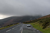 Low cloud at the highest point of the Horseshoe Pass