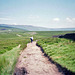 Looking along Snake Path towards Middle Moor (Scan from July 1991)
