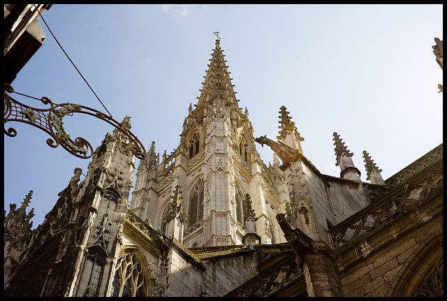 Rouen Cathedral 1; far, golden