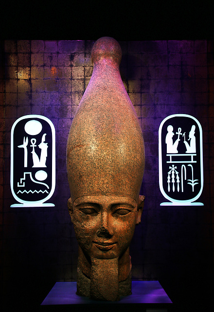 Tête de colosse de Ramsès II .