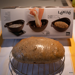 Wholemeal bread using a Lekue Silicone ovenproof bowl