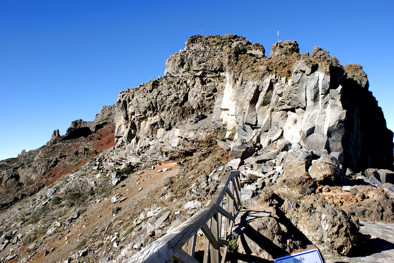 Unterwegs zum Roque de los Muchachos. Am Mirardor de Los Andenes. Basaltlava. ©UdoSm