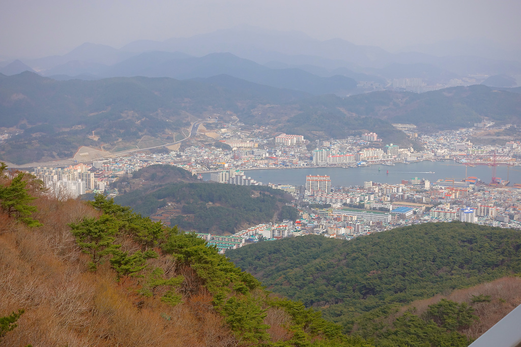 Tongyeong as seen from the Ropeway - Mt. Mireuksan