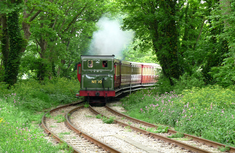 Train from Port Erin Approaching Castletown