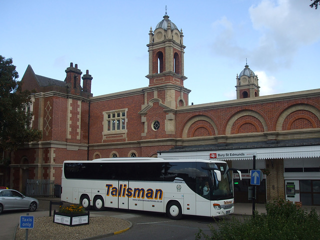 DSCF9276 Talisman Coachlines BU14 SYE at Bury St. Edmunds Railway Station - 18 Aug 2017 DSCF9276 Talisman Coachlines BU14 SYE at Bury St. Edmunds Railway Station - 18 Aug 2017