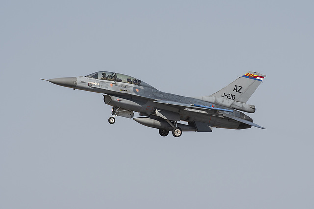 Royal Netherlands Air Force General Dynamics F-16B Fighting Falcon J-210