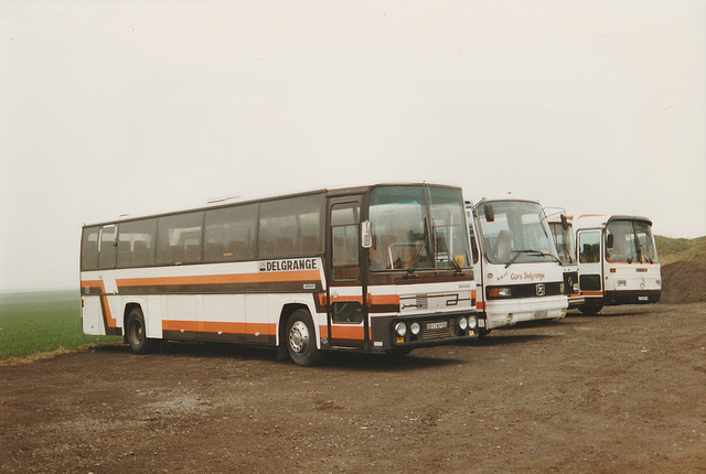 Cars Delgrange line-up at Oost Cappel - 25 Mar 1996