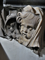 st michael cornhill, london (25)weeping cherub on c17 tomb of john huitson +1689 attrib. edward pierce