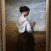 Paysanne La Marguerite , huile sur toile de William Morris Hunt