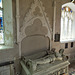 erwarton church, suffolk  (27) c15 tomb attrib.to sir bartholomew bacon +1391 and joan +1435; the recess goes with the late c13 daviller effigy