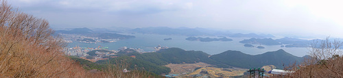 View from Tongyeong Ropeway - Mt. Mireuksan