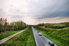 Die B227 von der Mechtenbergbrücke aus (Gelsenkirchen-Rotthausen) / 14.04.2022