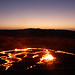 Sunrise by a Lava Lake