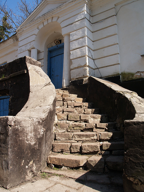 Верховня, Лестница Флигеля Усадьбы Ганских / Verkhovnya, The Estate of  of Evelina Ganskaya, The Staircase of Outbuilding