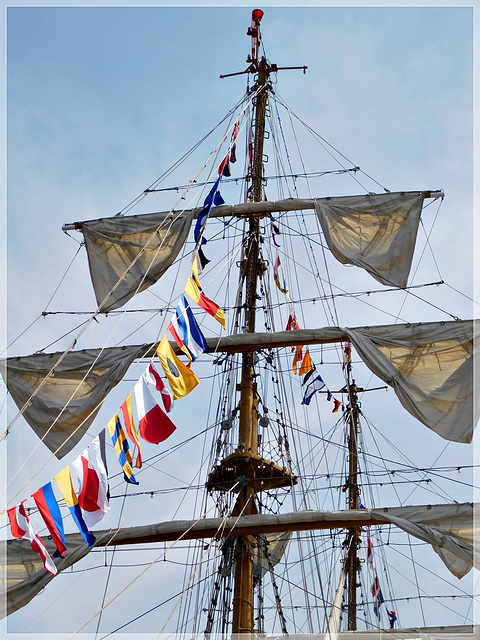 Le Gloria (bateau Colombien) à Saint Malo (35)