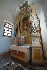 Kirche, Tschermoschnitz Črmošnjice - Altar