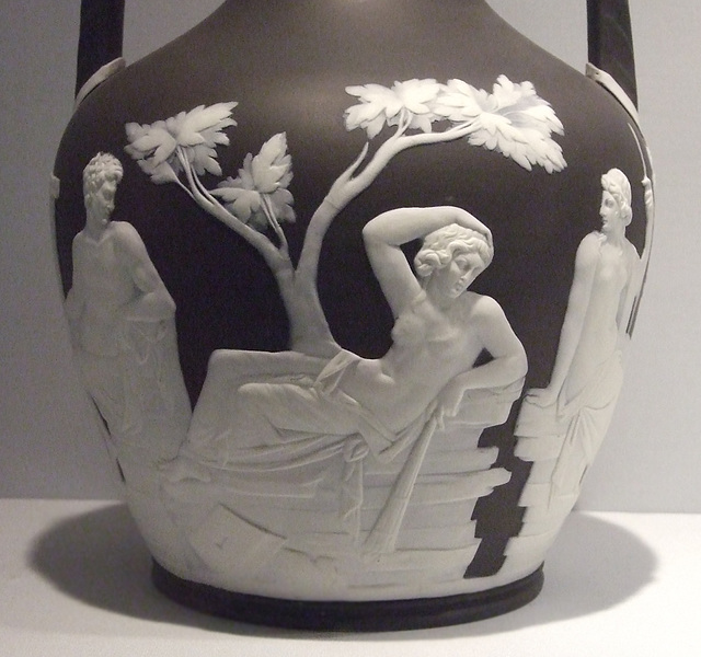 Detail of a Wedgwood Copy of the Portland Vase in the Metropolitan Museum of Art, February 2012