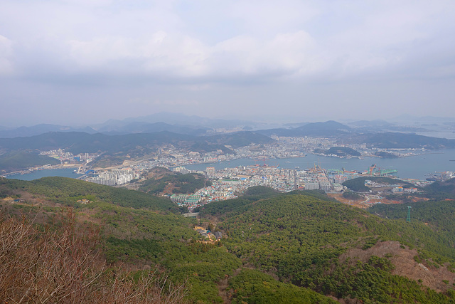 Tongyeong as seen from the Ropeway - Mt. Mireuksan