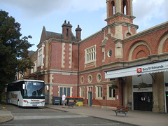 DSCF9272 Talisman Coachlines BU14 SYE at Bury St. Edmunds Railway Station - 18 Aug 2017