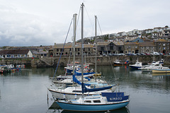 Boats In Porthleven Harbour