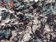 Detail of Full Fathom Five by Jackson Pollock in the Museum of Modern Art, May 2010