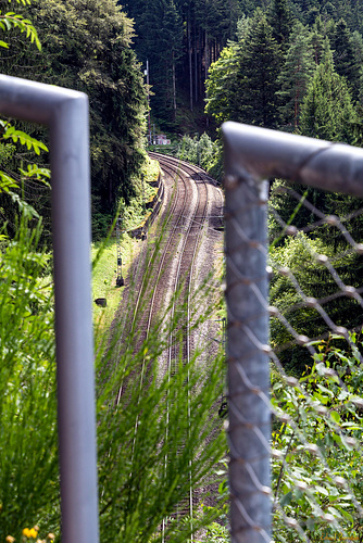 A gap in the fence